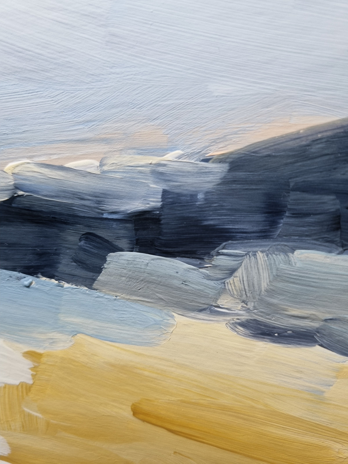Take it Slow original painting detail